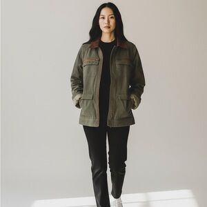 Women's Classic Olive Utility Jacket